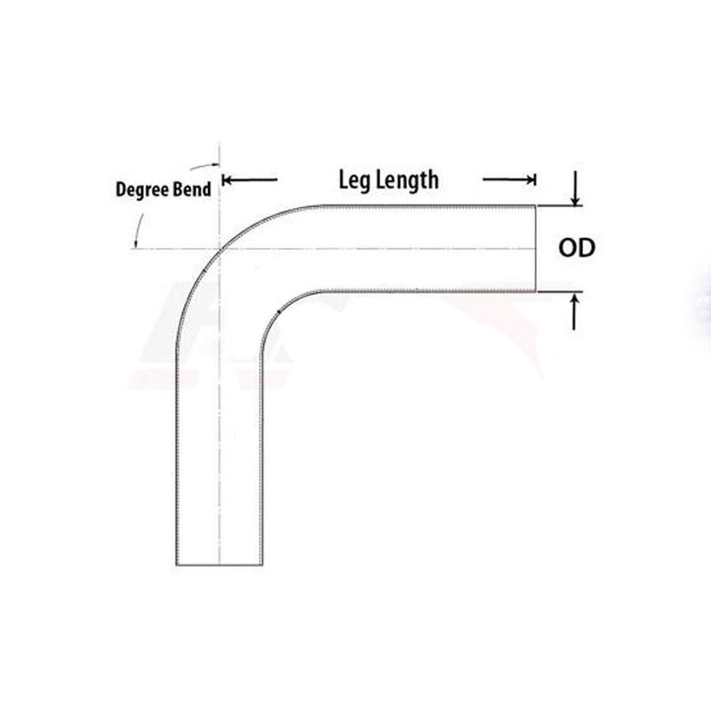 AC PERFORMANCE ID 1" (25mm), 90 Degree Elbow Coupler, Leg Length 3.5" (90mm), 3-Ply Reinforced, Universal Automotive Pure Silicone Hose, Black - Image 5